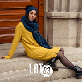 LOT83 | Knitted, Fijn gebreid Jurkje - Dress | Fleur Okergeel