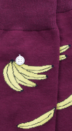 Alfredo Gonzales  | Cool Bananas Bordeaux/Geel Socks XS 35-37