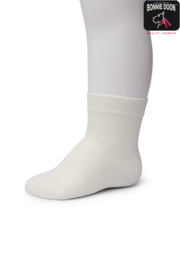 Bonnie Doon | Puff Print Antislip Sock Organic | Offwhite