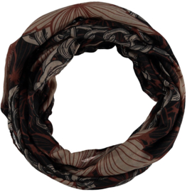 Sarlini | Snood Ronde Zwart/Bruins Dames colsjaal | Fall