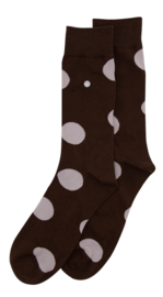 Alfredo Gonzales Socks Medium Dots Brown Pink