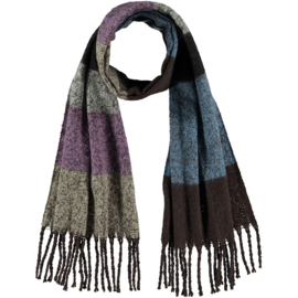 Sarlini | Lange gebreide Dames Sjaal Kaat 05 | Purple Brown