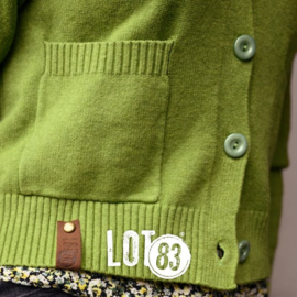 LOT83 | Fijn gebreid Cardigan Vest | Amy Green