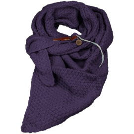 LOT83 | Gebreide Knitten  Royale omslagdoek | wintersjaal Lot, Violet