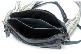 Blauw schoudertasje crossbody Napoli new