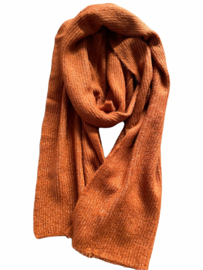 Sarlini | Lange knitted gebreide Sjaal Clara | Bruin Melange