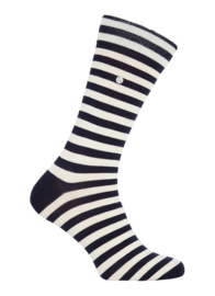 Alfredo Gonzales | Harbour Stripes Off White/Navy Socks XS 35-37