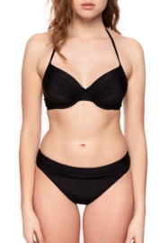 Bikini Manouxx Wire Solid Plain Zwart 40 C/D