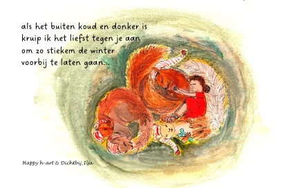 kruip het liefst tegen je aan