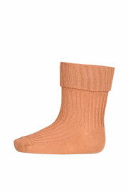 MP Denmark Cotton rib baby socks - Apple Cinnamon