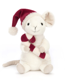 Jellycat Merry Mouse with Candy Cane