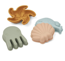 Liewood Gill sand mould 4-pack - Mermaid