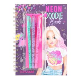 TOPmodel Neon Doodle Kleurboek Met Neonstiften