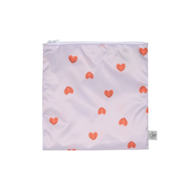 Lässig Snack bags 2pack - Happy Rascals Heart Lavender