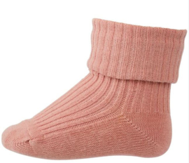 MP Denmark Baby rib socks - Rose grey