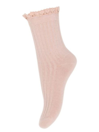 MP Denmark Julia socks with lace - Rose Dust
