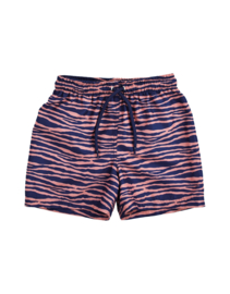 Swim essentials zwemshort blauw oranje zebra