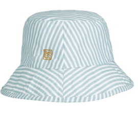 Liewood Matty sun hat - Stripe Sea blue/White