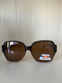 Grote ronde overzetzonnebril polarized 2050B
