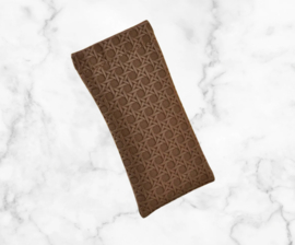 Brillenpouch Beige, Licht Bruin, Donker Bruin en Zwart