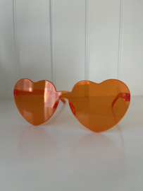 Zonnebril hart oranje 1