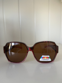 Grote ronde overzetzonnebril polarized 2050B