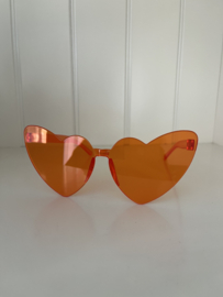 Zonnebril hart oranje 2