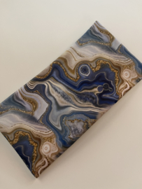 Brillenpouch blauw