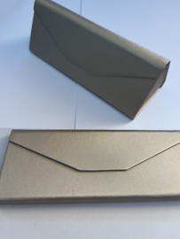 Brillenbox zwart of goud opvouwbaar