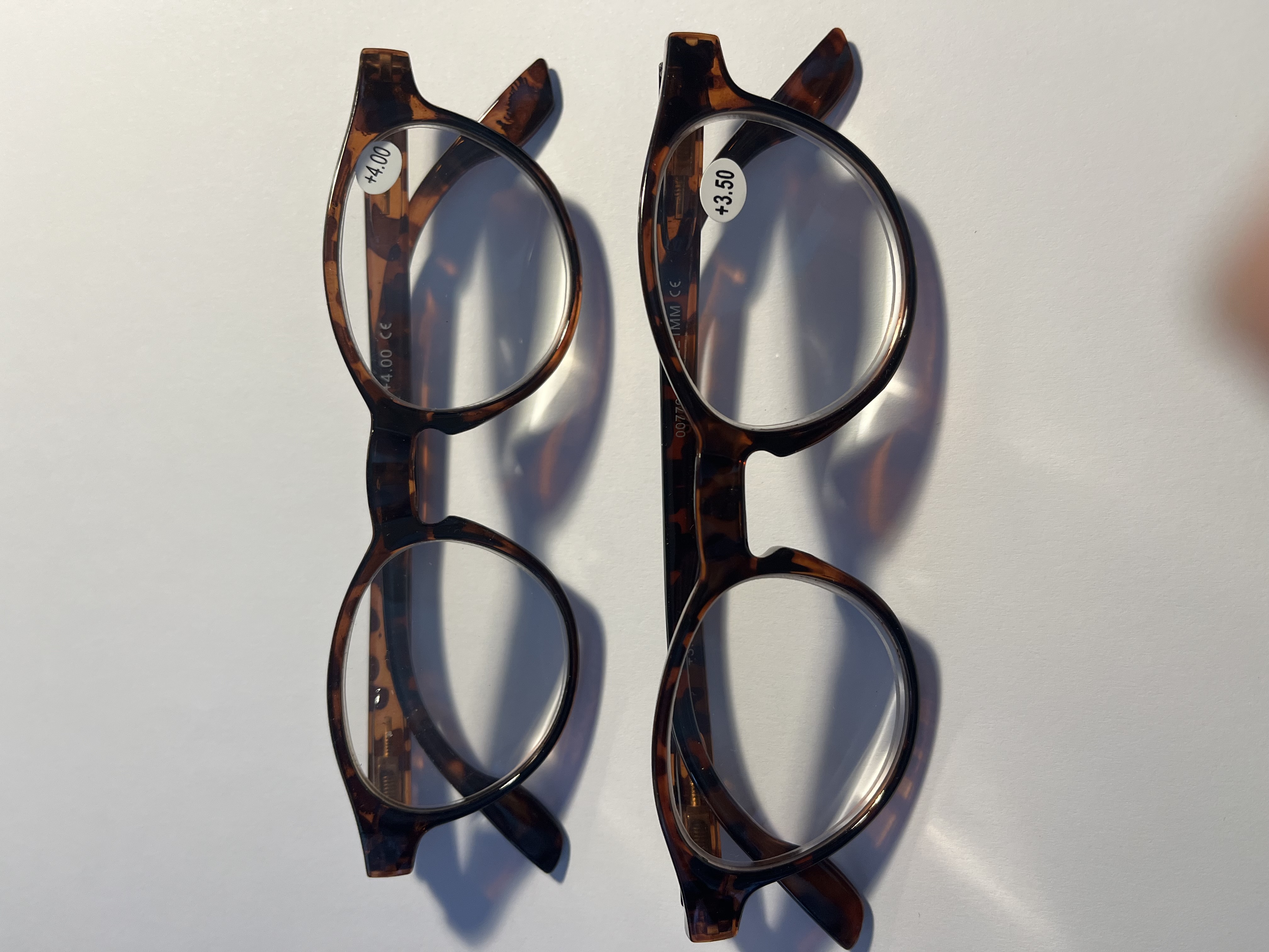 Leesbril bruin rond 3.50 en 4.00