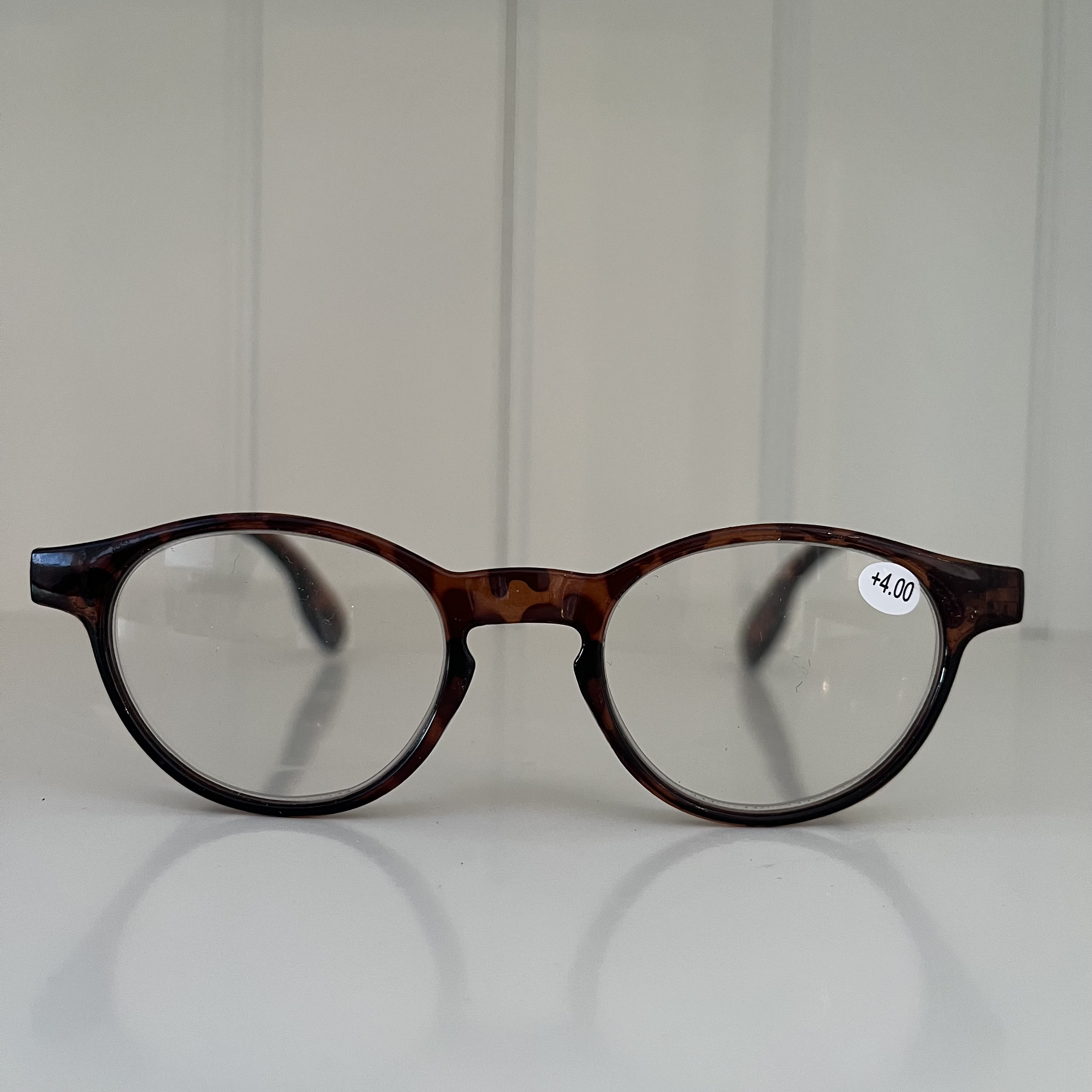 Leesbril bruin rond 3.50 en 4.00