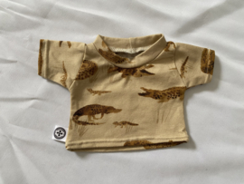 Poppen t-shirt krokodil ( formaat pop 32-36cm)