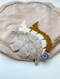 PIETENMUTS - rib velours licht beige