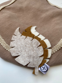 PIETENMUTS - Rib beige (beige randje)