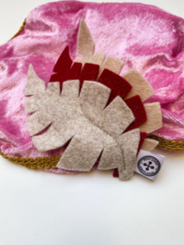 PIETENMUTS - Roze velours