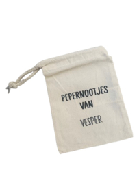 PEPERNOTENZAKJE ‘ pepernootjes van’ met naam