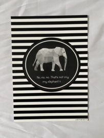 Poster a4 olifant