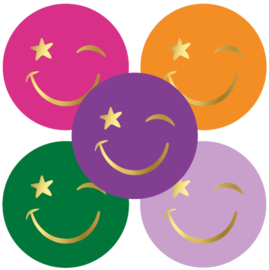 STICKERS - smiley (10 stuks)