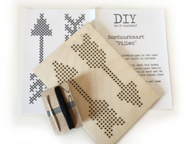 DIY borduurkaart - snor