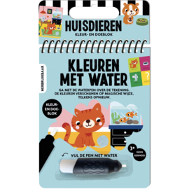 Kleuren met water - huisdieren