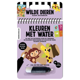 Kleuren met water - wilde dieren