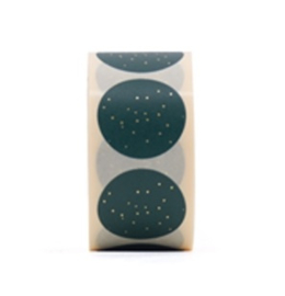 STICKER - dots goud (10 stuks)