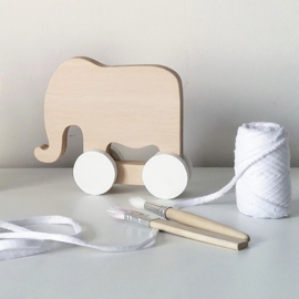 Houten olifant en kat - Pinch Toys