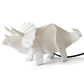 Triceratops dinosaurus origami lamp