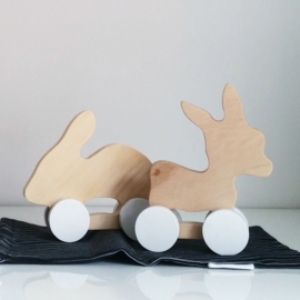 Houten konijn en ezel - Pinch Toys