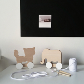 Houten olifant en kat - Pinch Toys