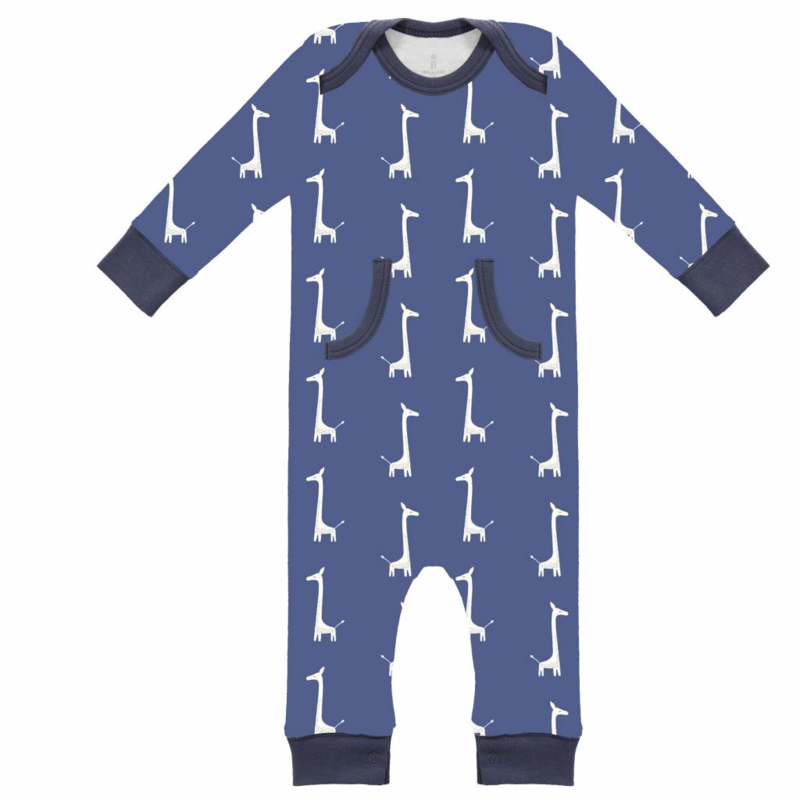 Fresk kruippakje / pyjama Giraf indigo blue