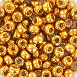 Miyuki Rocailles 6/0 Duracoat galvanized geel goud