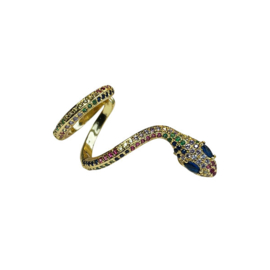 Single Oorbel Snake goud