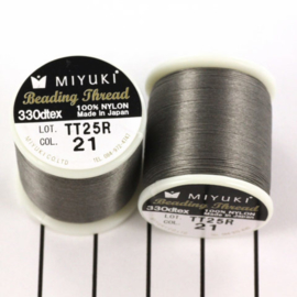 Miyuki Beading Thread 330dtex 21 Medium Grijs
